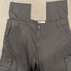 Wrangler 42x32 Mens Regular Taper Cotton Grey Cargo Pant
